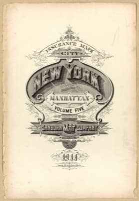 Sanborn Fire Insurance Map: New York, New York (1911)