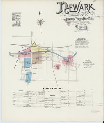 Sanborn Fire Insurance Map: Newark, New York (1890)