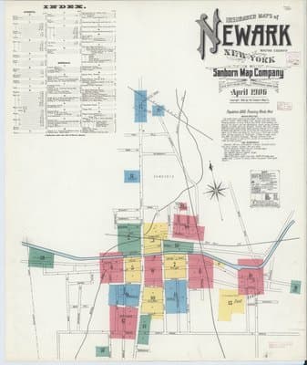 Sanborn Fire Insurance Map: Newark, New York (1906)
