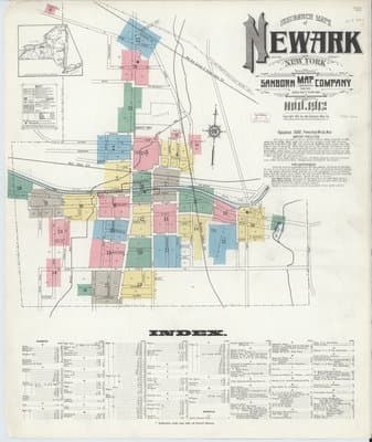 Sanborn Fire Insurance Map: Newark, New York (1912)