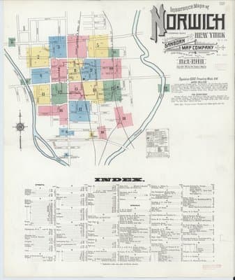 Sanborn Fire Insurance Map: Norwich, New York (1910)