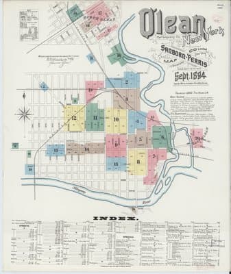 Sanborn Fire Insurance Map: Olean, New York (1894)