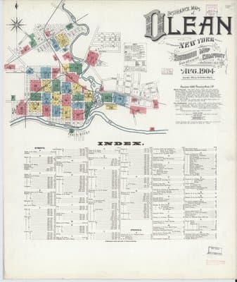 Sanborn Fire Insurance Map: Olean, New York (1904)