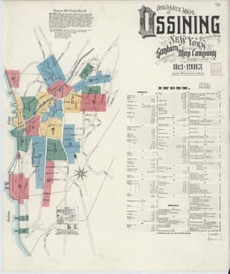 Sanborn Fire Insurance Map: Ossining, New York (1903)