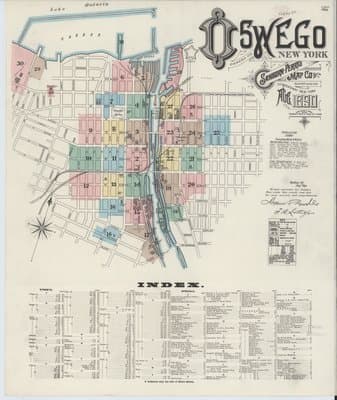 Sanborn Fire Insurance Map: Oswego, New York (1890)