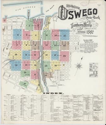 Sanborn Fire Insurance Map: Oswego, New York (1897)