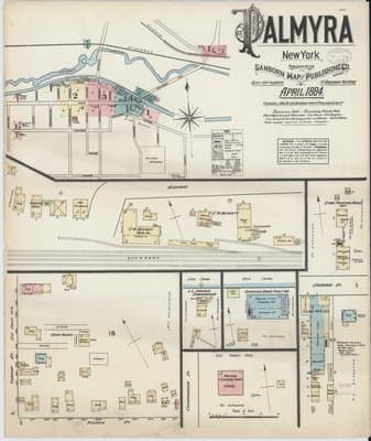 Sanborn Fire Insurance Map: Palmyra, New York (1884)