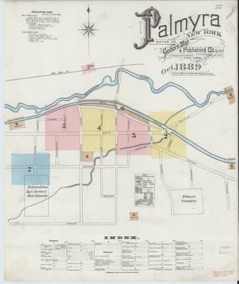 Sanborn Fire Insurance Map: Palmyra, New York (1889)