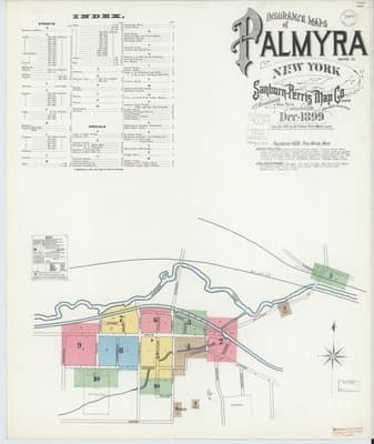Sanborn Fire Insurance Map: Palmyra, New York (1899)