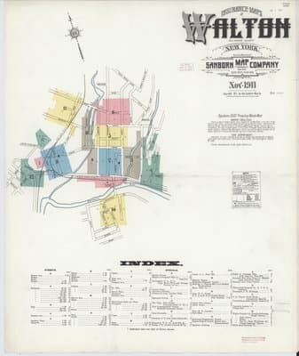 Sanborn Fire Insurance Map: Walton, New York (1911)