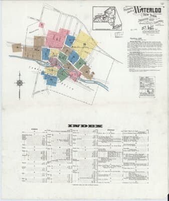 Sanborn Fire Insurance Map: Waterloo, New York (1918)