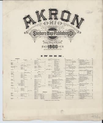 Sanborn Fire Insurance Map: Akron, Ohio (1888)