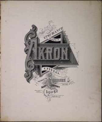 Sanborn Fire Insurance Map: Akron (1904)