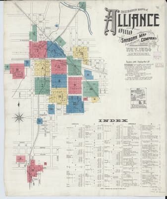 Sanborn Fire Insurance Map: Alliance, Ohio (1904)