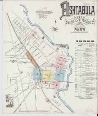 Sanborn Fire Insurance Map: Ashtabula, Ohio (1889)