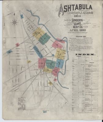 Sanborn Fire Insurance Map: Ashtabula, Ohio (1893)