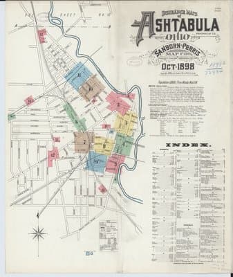 Sanborn Fire Insurance Map: Ashtabula, Ohio (1898)