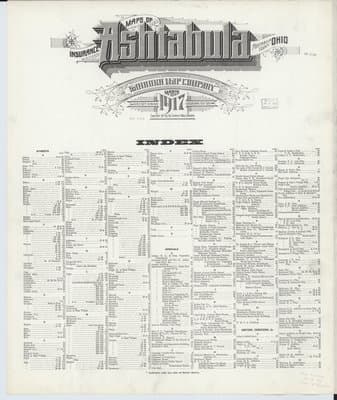 Sanborn Fire Insurance Map: Ashtabula, Ohio (1917)