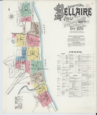 Sanborn Fire Insurance Map: Bellaire, Ohio (1895)