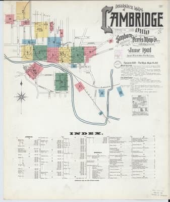 Sanborn Fire Insurance Map: Cambridge, Ohio (1901)