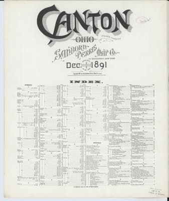 Sanborn Fire Insurance Map: Canton, Ohio (1891)