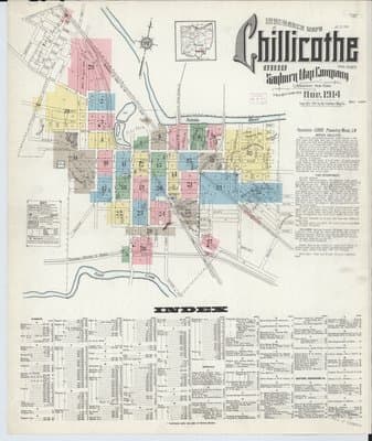 Sanborn Fire Insurance Map: Chillicothe, Ohio (1914)