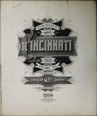 Sanborn Fire Insurance Map: Cincinnati (1904)