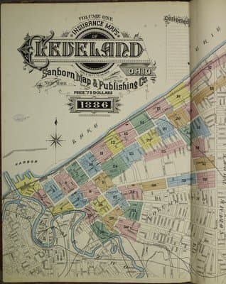 Sanborn Fire Insurance Map: Cleveland, Ohio (1886)
