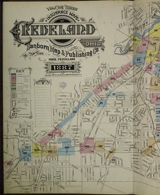 Sanborn Fire Insurance Map: Cleveland, Ohio (1887)