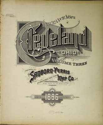 Sanborn Fire Insurance Map: Cleveland, Ohio (1896)