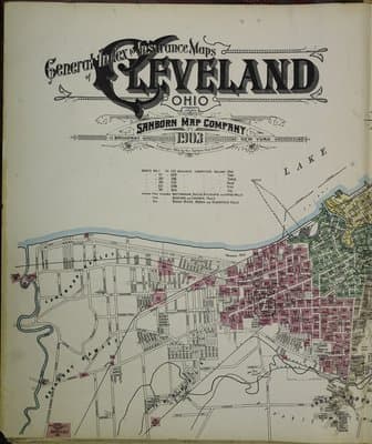 Sanborn Fire Insurance Map: Cleveland, Ohio (1903)