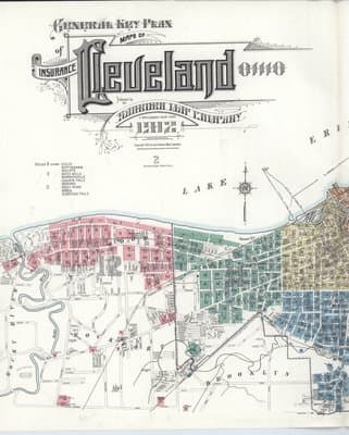 Sanborn Fire Insurance Map: Cleveland, Ohio (1912)