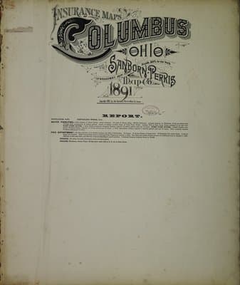 Sanborn Fire Insurance Map: Columbus, Ohio (1891)