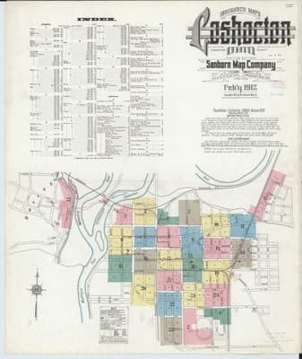 Sanborn Fire Insurance Map: Coshocton, Ohio (1912)
