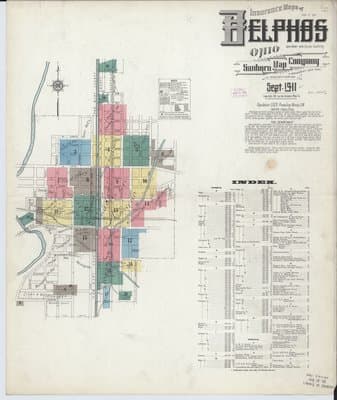 Sanborn Fire Insurance Map: Delphos, Ohio (1911)