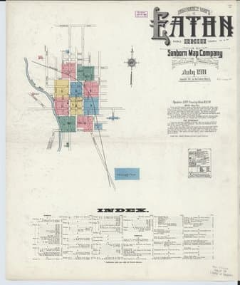 Sanborn Fire Insurance Map: Eaton, Ohio (1911)