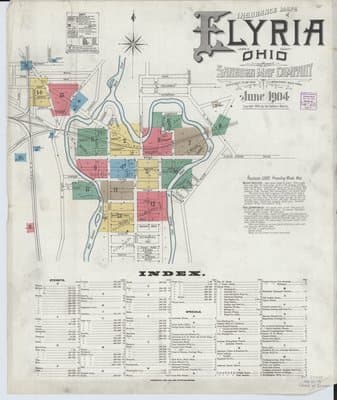 Sanborn Fire Insurance Map: Elyria, Ohio (1904)