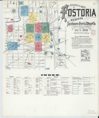 Sanborn Fire Insurance Map: Fostoria, Ohio (1901)