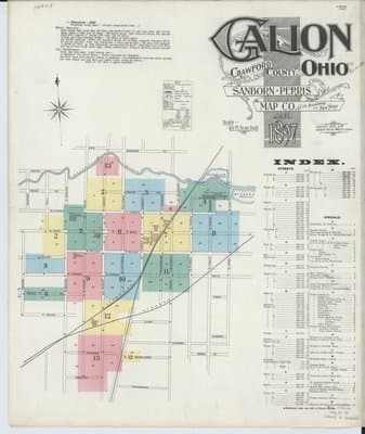 Sanborn Fire Insurance Map: Galion, Ohio (1897)