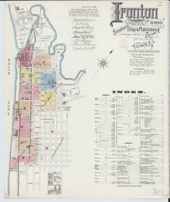Sanborn Fire Insurance Map: Ironton, Ohio (1889)