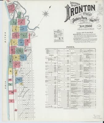 Sanborn Fire Insurance Map: Ironton, Ohio (1900)