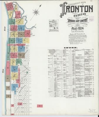 Sanborn Fire Insurance Map: Ironton, Ohio (1904)