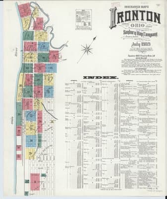 Sanborn Fire Insurance Map: Ironton, Ohio (1909)