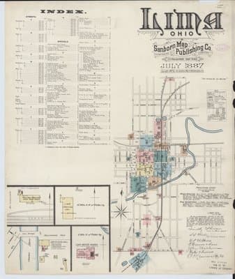 Sanborn Fire Insurance Map: Lima, Ohio (1887)