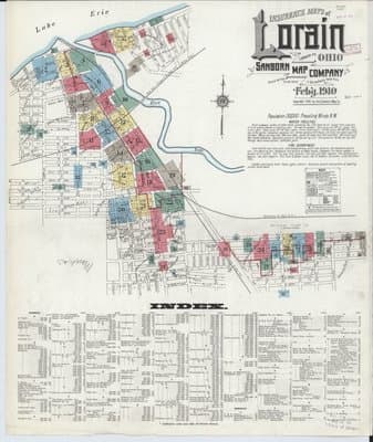 Sanborn Fire Insurance Map: Lorain, Ohio (1910)