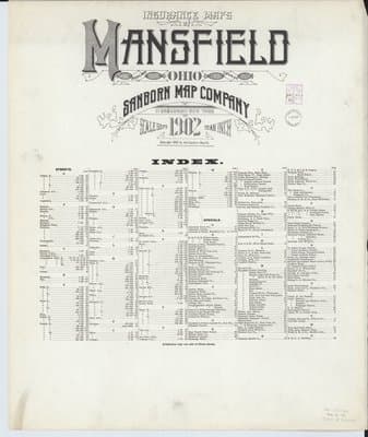 Sanborn Fire Insurance Map: Mansfield, Ohio (1902)