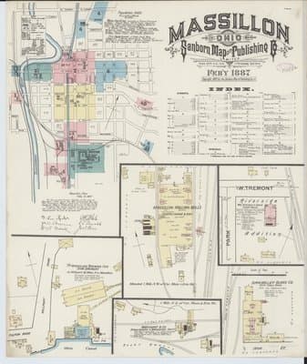 Sanborn Fire Insurance Map: Massillon, Ohio (1887)