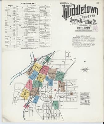 Sanborn Fire Insurance Map: Middletown, Ohio (1901)