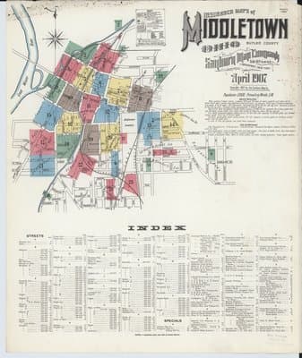 Sanborn Fire Insurance Map: Middletown, Ohio (1907)