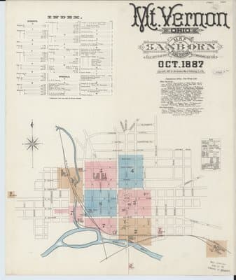Sanborn Fire Insurance Map: Mount Vernon, Ohio (1887)